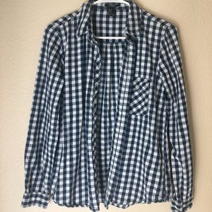 Plaid forever 21 button down